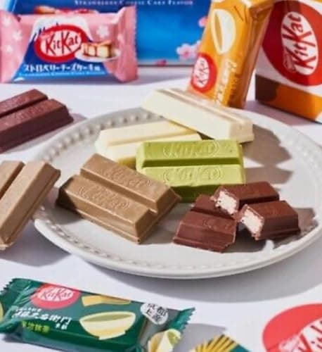 Konbini Japan - 24 Mini Japanese KitKat Chocolate Variety Pack Assortment (12 Flavors X2) Authentic Candy Snacks Wafer Sweets Gift - 24 Cute Small Size thumbnail 8