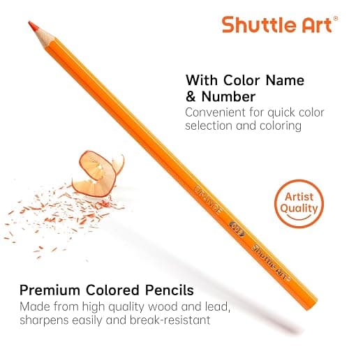 Shuttle Art 144 PCS Colored Pencils Bulk, 12 Assorted Colors, Pack of 12, Break-Resistant, Pre-sharpened Colored Pencils for Kids, Bulk Pack School Supplies for Teachers & Students thumbnail 5