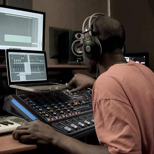 Pyle 4-Channel Bluetooth Studio Audio Mixer-DJ Sound Controller Interface with USB Drive for PC Recording Input, XLR Microphone Jack,48V Power,Input/Output for Professional and Beginners - PMXU46BT - 4 Channel Pro thumbnail 7