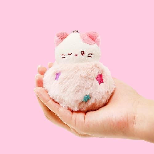 Anirollz Miniz Plush Charm Cute Stuffed Animal Keychain Kawaii Mini Bag Accessory Collectible Pocket Toy for Kids & Adults thumbnail 3