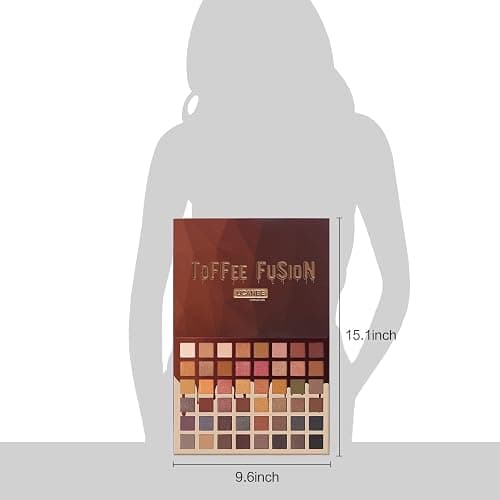 UCANBE Toffee Fusion Nude Eyeshadow Palette, 48 Neutral Shades Naked Eye Shadow Makeup Pallet, High Pigmented Matte Glitter Shimmer Make Up Kit for Women Girls thumbnail 6