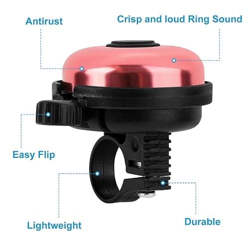 Accmor Classic Bike Bell, Aluminum Bicycle Bell, Loud Crisp Clear Sound Bicycle Bike Bell for Adults Kids thumbnail 5