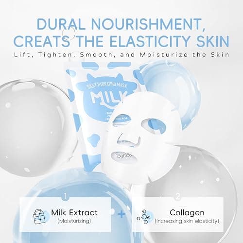 Milk Skincare Sets For Teen Girls 10-12 - Gentle Milk Skin Care for Kids / Girls Ages 8-12 - Skincare for Kids Daily Dryness Protection, Moisturizing, Cleaning, Nourishing, Christmas Gifts 11pcs thumbnail 3