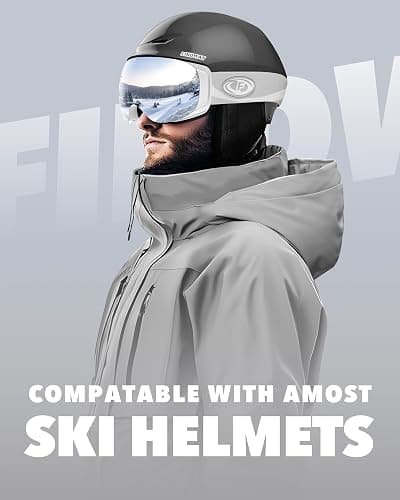 findway Ski Goggles OTG for Women Men Adult Youth-Over Glasses Snow Goggles-Interchangeable Lens,Anti Fog Snowboard Goggles thumbnail 7