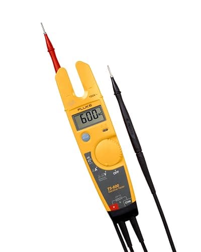 Fluke T5-600 Electrical Voltage, Continuity and Current Tester, Measures AC Current Up To 100 A Without Contact, Automatically Select AC/DC Voltage For Tests, Includes Detachable SlimReach Probe Tip - Image 1