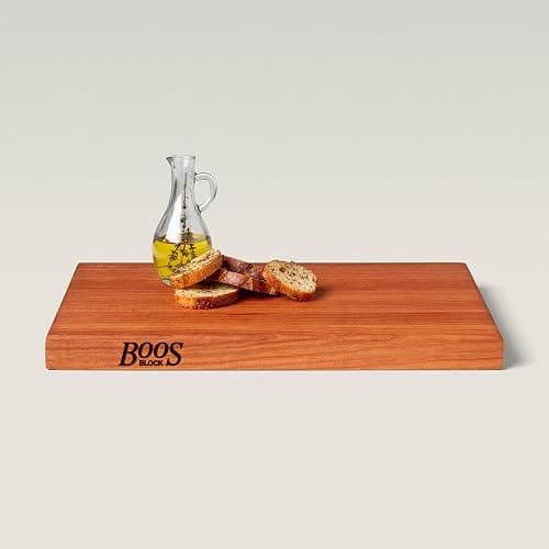John Boos R-Board Series Rectangular Wooden Cherry Cutting Board 18”x12” – 1.5” Thick, 7-lb Reversible Butcher Block with Edge-Grain & Finger Grips – Made in the USA thumbnail 10