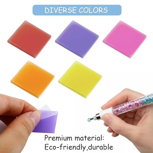 120PCS Diamond Painting Glue Clay, Colorful Clay Wax Painting Tool DIY Diamond Art Accessories and Tools for Embroidery Accessories,2 x 2cm(5 Colors) (Multicoloured) thumbnail 3