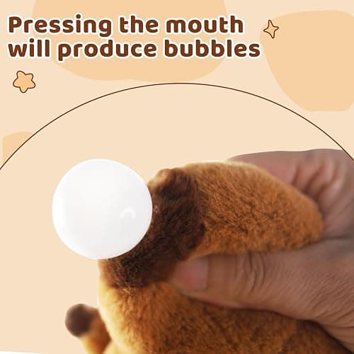 Sew Butiful Stuffed Capybara Plush, 8" Cute Plushie for Animal Themed Parties Teacher Student Award, Animal Toys for Baby, Boy, Girls, Great for Nursery, Room Decor, Bed thumbnail 3