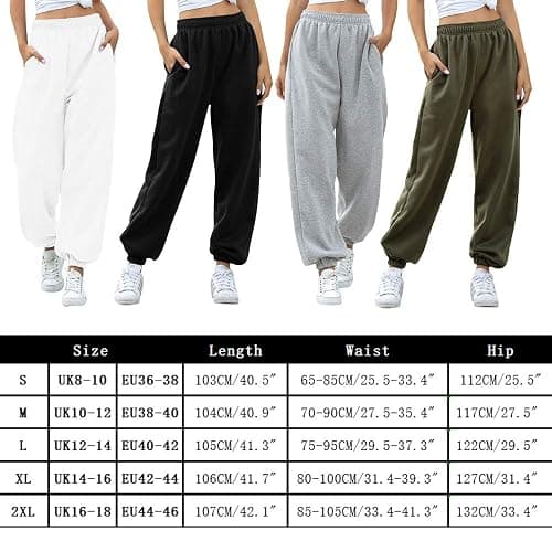 Nuofengkudu Women's Plain Tracksuit Bottoms Harem Joggers Pants with Pockets Tapered Leg Sweatpants Running Workout Casual Lounge Wear thumbnail 7