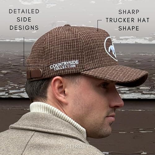 Vintage Western Trucker Hat | Men & Women | Country Cute Caps for Cowgirls Cowboys | Camo Denim Embroidered Cotton | Snapback thumbnail 5