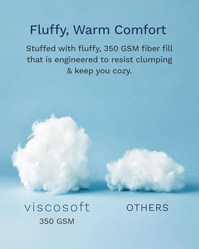 ViscoSoft All Seasons Twin XL Down Alternative Reversible Quilted Comforter - Breathable Premium Extra Long Soft Microfiber Duvet Insert Light Blue/Navy thumbnail 7