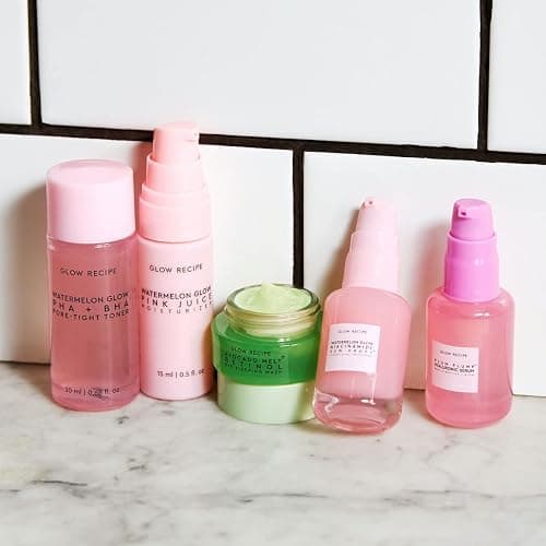 Glow Recipe Fruit Babies Skincare Kit - Gift Set with Retinol Eye Cream, Oil Free Face Moisturizer, BHA PHA Facial Toner, Hyaluronic Acid Serum & Niaciniamide Dew Drops Serum thumbnail 2