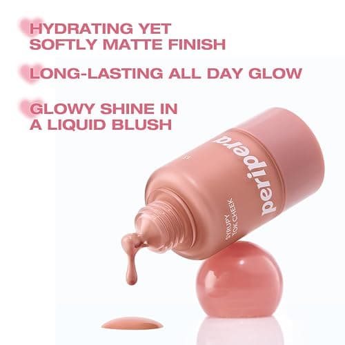 PERIPERA SYRUPY TOK CHEEK Liquid Blush| Dewy Finish with Long-Lasting Hydration, Buildable & Blendable Color, Natural Glow for Cheeks, Safe for Sensitive Skin (11 FOGGY BERRY) thumbnail 3