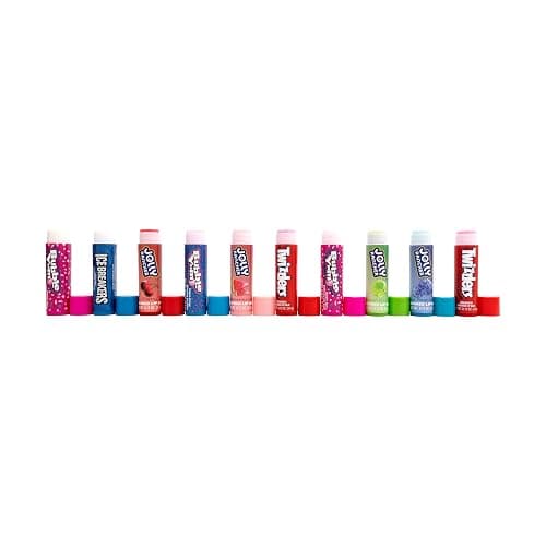 Sweets by Hershey 10 Flavored Lip Balms | Twizzlers, Jolly Rancher, Bubble Yum, Ice Breakers | Cruelty Free thumbnail 2