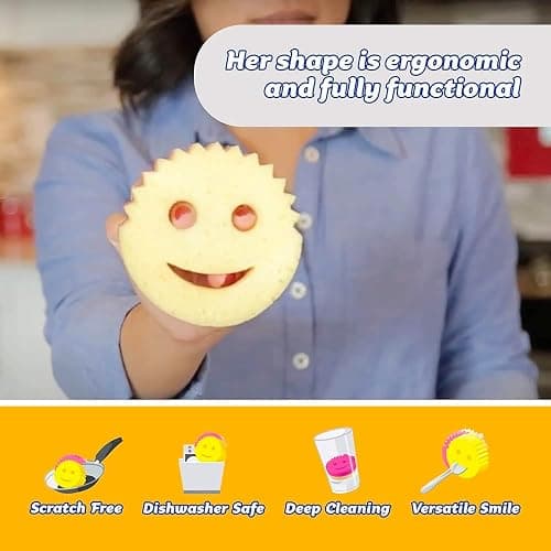 Scrub Daddy Scrub Mommy Dual-Sided Scrubber and Sponge, Variety Pack of 8 thumbnail 5