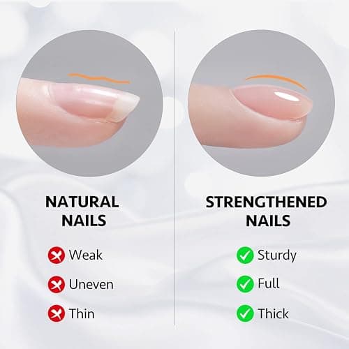 GAOY Clear Builder Gel for Nails, 16ml Nail Strengthener in a Bottle, Nail Extension Hard Gel, Soak Off Long Lasting UV Light Cure, Base Coat Top Coat Needed thumbnail 3