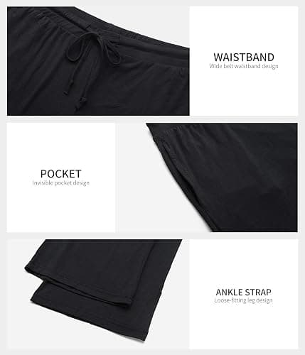 Air Curvey Casual Womens Pants Soft Lounge Pants Sleep Pajama Bottoms With Pocket thumbnail 4