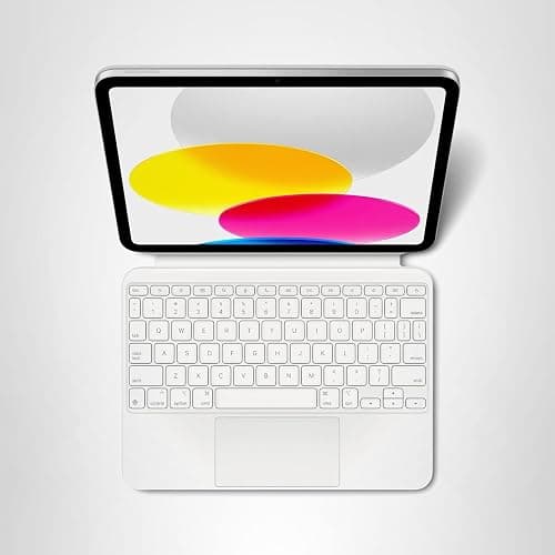 Apple Magic Keyboard Folio: iPad Keyboard and case for iPad (A16 and 10th Generation), Detachable Two-Piece Design that attaches magnetically, Built-in trackpad, US English – White thumbnail 7