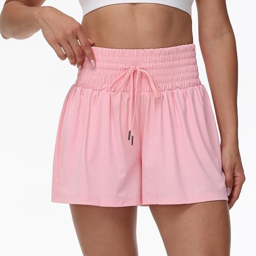Blaosn Flowy Athletic Shorts for Women Gym Workout Running Short Pants High Waist Skort with Pocket Casual Summer Clothes thumbnail 3