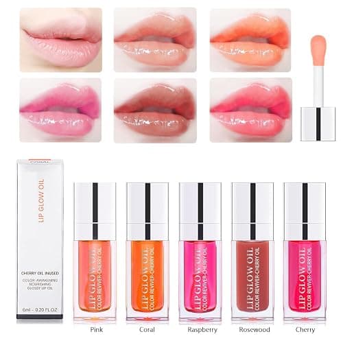 Fovcos Hydrating Lip Glow Oil, Moisturizing Lip Glow Oil, Lip Plumper Gloss, Transparent Lip Gloss, Lip Oil, Plumping Lip Oil, Lip Balm, Tinted Lip Balm Lip Care thumbnail 7