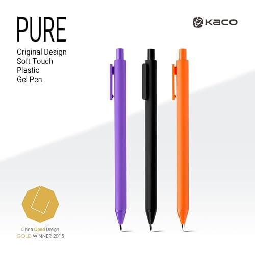 Kaco PURE Gel Pens Assorted Color Ink 20 Pieces 0.7mm, Medium Point, Aesthetic Cute Stationery Pens for Journaling Note Taking Pens thumbnail 5