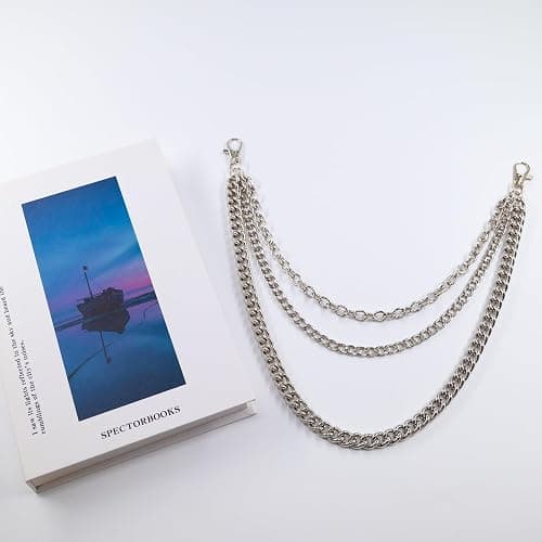 Pejnl Metal Iron Pants Chain Wallet Chain 3-Layer Jeans Chain Hip Hop Punk Goth Pants Accessories for Egirl & Eboy Women & Men Belt Pocket Chain thumbnail 4