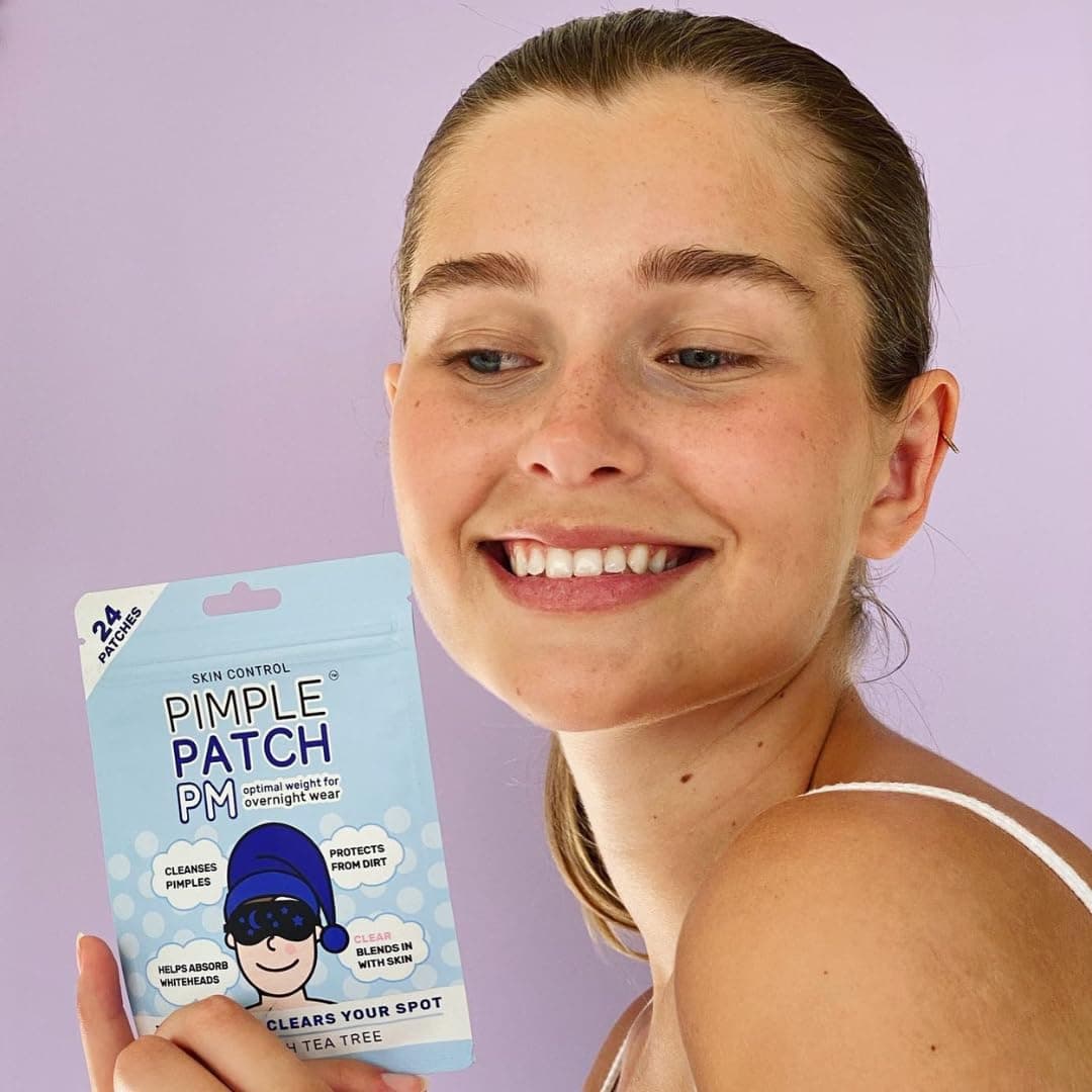 Skin Control Pimple Patch PM Nightime Pack, 24 Acne Patches for Overnight Wear thumbnail 6