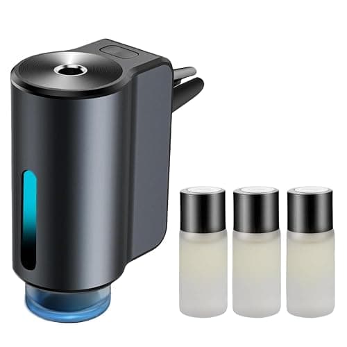 Car Air Freshener Diffuser, Smart Car Air Freshener, Car Diffuser Air Freshener with Three Adjustable Modes, Aromatizante Para Carro with 3pcs Essential Oil, Car Fresheners Long Lasting - Image 1