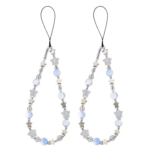 Staqlo Beaded Phone Charm Cute Fixed Beads Pearl Wristlet Chain Camera Wrist Strap CarKey Lanyard - Image 1