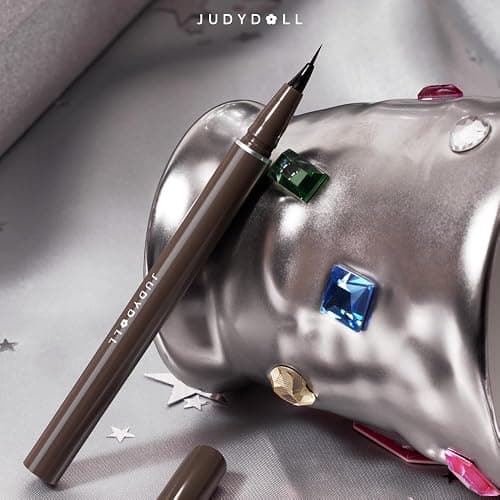 JUDYDOLL Ultra-Fine Liquid Eyeliner - Precision Tip for Flawless Application, Long-Lasting & Smudge-Proof, Quick-Drying, Waterproof, Ideal for Beginners, Stocking Stuffers (#01 Black) thumbnail 9