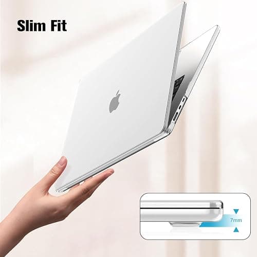 FINTIE Case for MacBook Air 15 inch M5 (2026)/M4 (2025)/M3 (2024)/M2 (2023) | Snap-On Hard Shell Cover Fits Macbook Air 15.3 inch Retina Display & Touch ID, A3448 A3241 A3114 A2941, Crystal Clear thumbnail 4