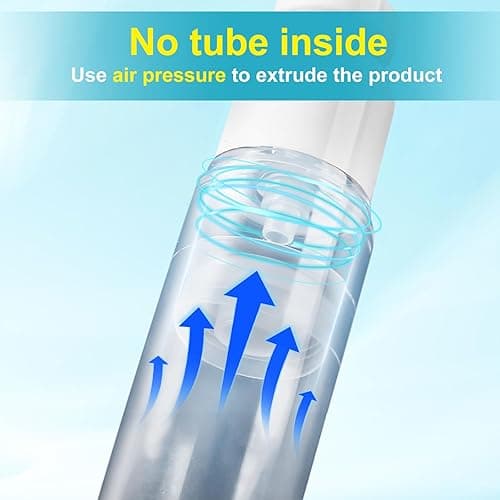 18 Pack Bubimon Airless Pump Jars, 1.7/1/0.7/0.34oz Cosmetic Containers, Leak Proof Refillable jar for Toiletries, Cream Lotion, Eye Cream, Liquid, Foundation, Shampoo (BPA Free) thumbnail 3