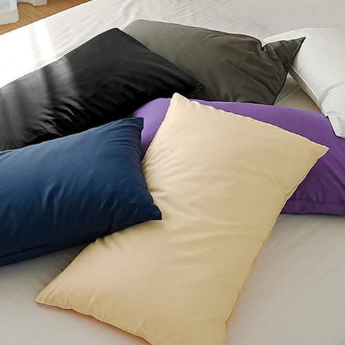 FLXXIE Microfiber Pillow Cases Queen Size Set of 2, Soft Pillowcases with Envelope Closure, Wrinkle Resistant Pillow Covers, 20x30, Navy thumbnail 5
