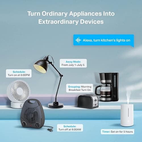 Kasa Smart Plug Ultra Mini 15A, Smart Home Wi-Fi Outlet Works with Alexa, Google Home & IFTTT, No Hub Required, UL Certified, 2.4G WiFi Only, 2 Count (Pack of 1)(EP10P2) , White thumbnail 4