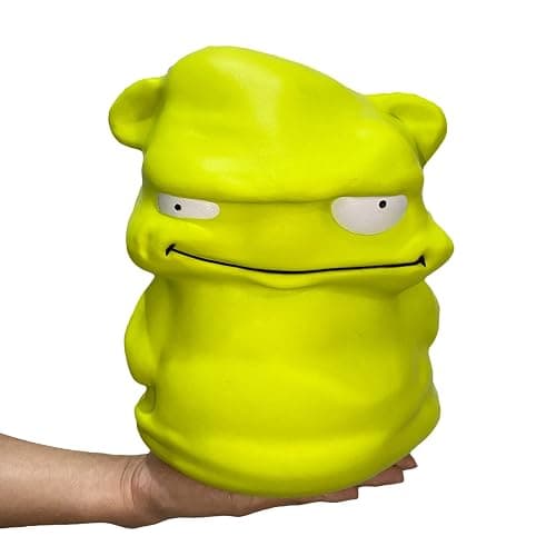 funnysquee 9.8 Inches Gaint Green Monster Slow Rising Squishies,Jumbo Squishys Birthday Gift for Kids, Stress Relief Kawaii Squishie Toys - Image 1