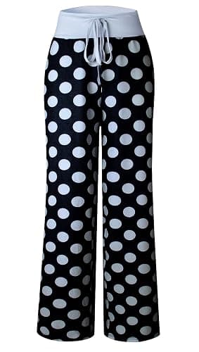 AMiERY Women's Comfy Casual Pajama Pants Floral Print Drawstring Palazzo Lounge Pants Wide Leg thumbnail 6