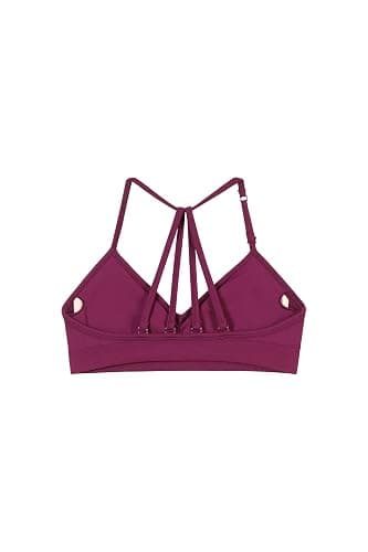 AUROLA Mercury Workout Sports Bras Women Athletic Removable Padded Backless Strapy Minimal Crop Top thumbnail 6