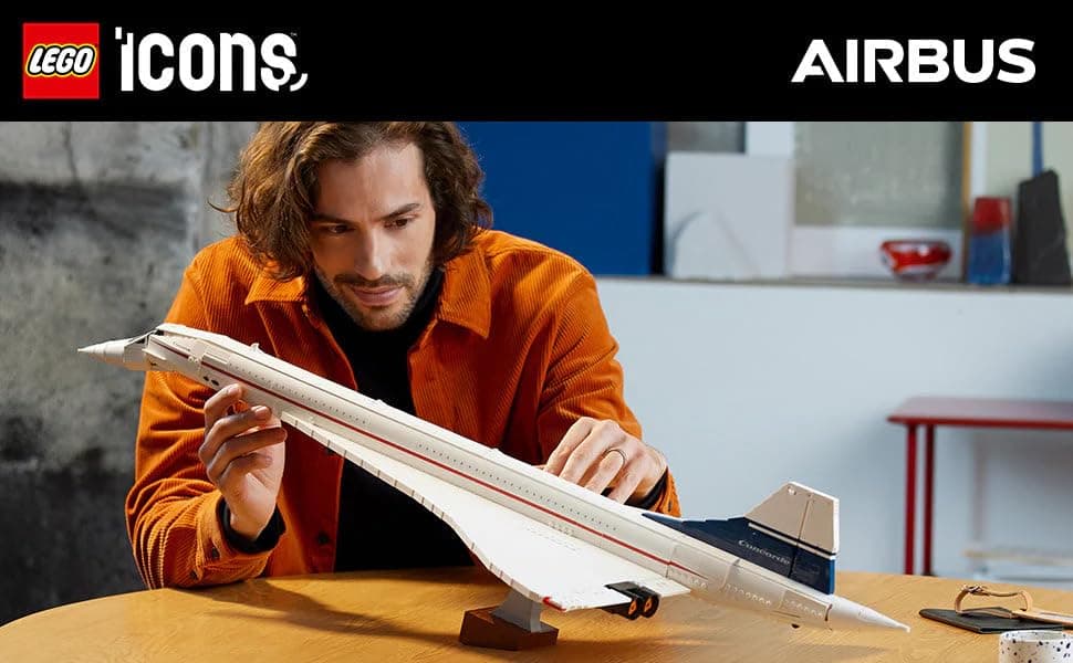 LEGO Icons: Concorde Aircraft - 2083 Pieces Building Kit (10318) thumbnail 4