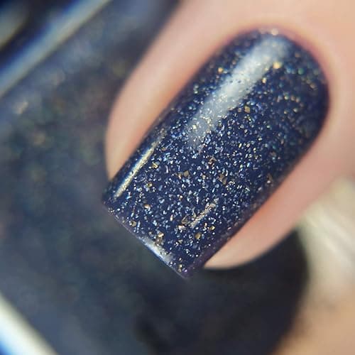 ILNP Better Days - Muted Midnight Blue Holographic Nail Polish thumbnail 6