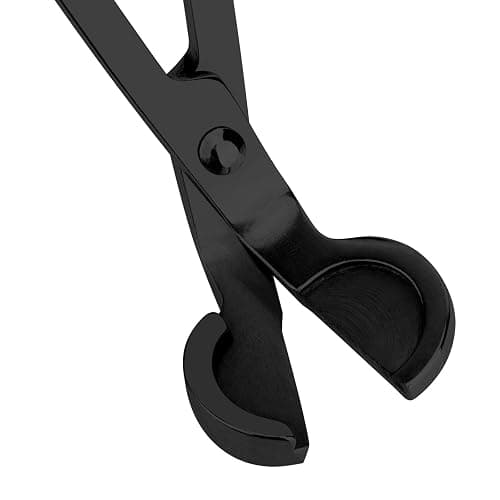 CHEFBEE Black Polished Stainless Steel Candle Wick Trimmer Wick Clipper Cutter, Scissors, Reaches Deep Into Candles to Cut Spent Cord, Allow Cleaner Burn and Prevent Soot Buildup thumbnail 3