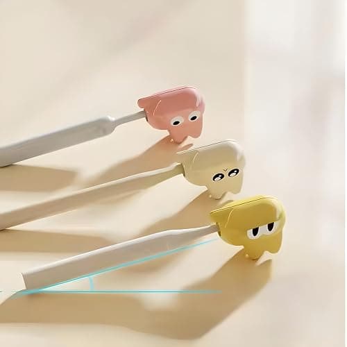 3-Pack Toothbrush Covers – Cute Travel Toothbrush Holder Set for Kids & Adults – Universal Tooth Brush Holder for Bathroom, Protective Tooth Brush Cover Cap Fits Most Manual & Electric Toothbrushes thumbnail 6