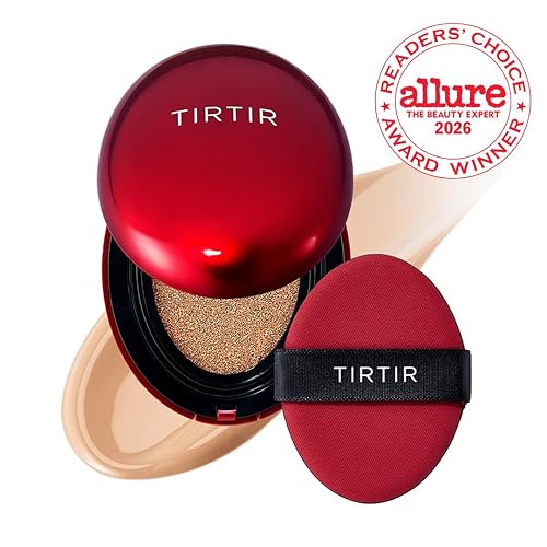 [*Mini Size*] TIRTIR Mask Fit Red Cushion Foundation | Full coverage, Weightless, Skin fit, Satin Glow Finish, Korean Makeup BB Foundation, beauty, Tattoo cover up, Buildable (#25N Mocha, 0.15 Fl Oz) thumbnail 2