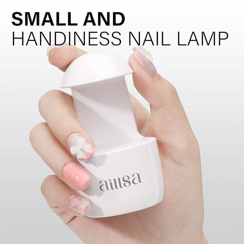 AILLSA Mini UV Light for Gel Nails, Flash Cure Lamp | Handheld Single Finger UV LED Nail Lamp, Portable Fast Dry Nail Dryer for DIY Home Nail Salon thumbnail 5