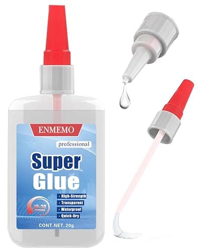 (2-in-1) Super Glue with Brush Applicator & Nozzle,Mess Free Superglue Brush,Instant Glue for All Purpose and Fast Setting,3000 CPS No Stain Waterproof Clear Ca-Glue - Image 1