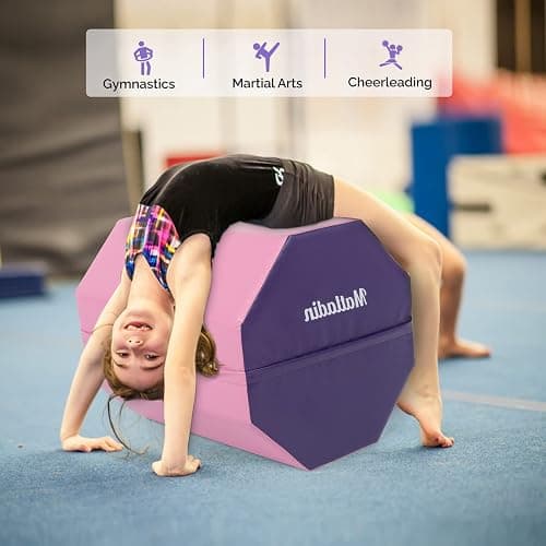 Matladin 20"x20" Gymnastics Octagon Skill Shape Tumbling Backbend Trainer Exercise for Preschool Kids Gym thumbnail 7