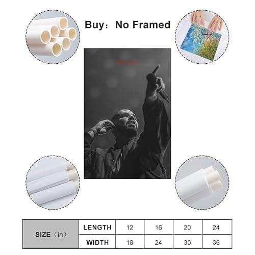 ZANLIART Drake Album Cover Canvas Print Music Poster for Room Aesthetic Unframe:20x30inch(50x75cm) thumbnail 2