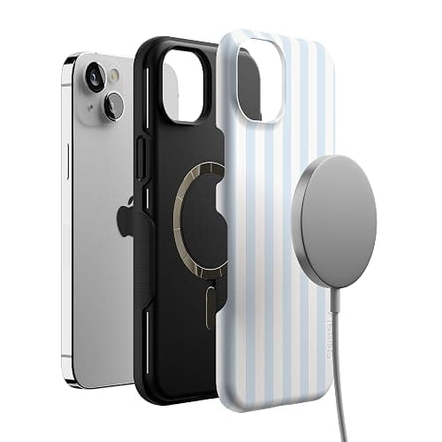 Casely iPhone 14 Plus Case | Blue Stripes | Sunday Best | Compatible with MagSafe | Bold Protective Design thumbnail 4