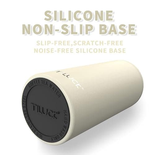 TILUCK Skinny Can Cooler for Slim Beer & Hard Seltzer, Stainless Steel, Doucle-Walled Stainless Steel Insulated Slim Cans, Standard 12 oz (Frosted Beige) thumbnail 5