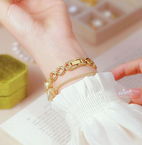 ADSBIAOYE Elegant Pearl Women's Dress Watch Fashion Oval dial Watch Ladies Gift Bracelet Waterproof Analog Watch thumbnail 5