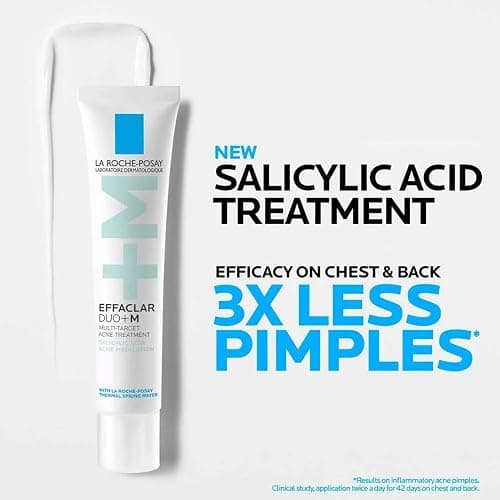 La Roche-Posay Effaclar Salicylic Acid Acne Treatment For Face, Mattifying Acne Gel Cream Spot Treatment for Blackheads, Whiteheads & Pores, Prevents New Pimples, Non-Greasy, Sensitive Skin Safe thumbnail 3